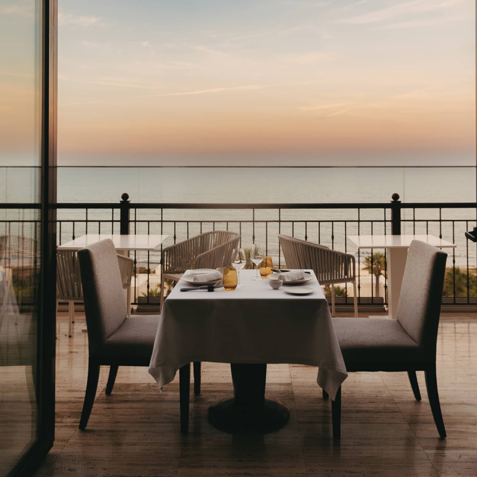 Fine dining with picturesque sea views