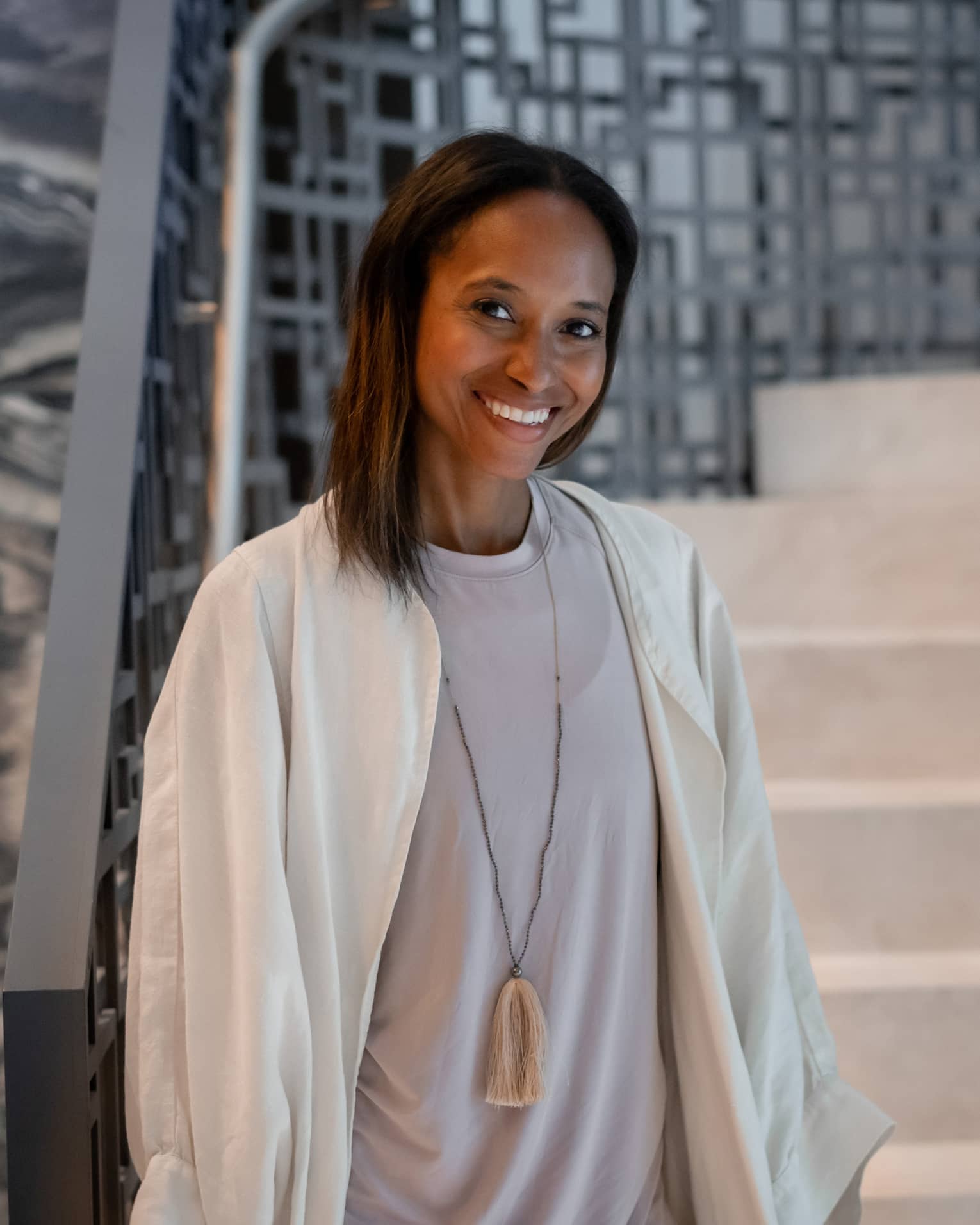 Portrait of interior designer and crystal healer Rashia Bell