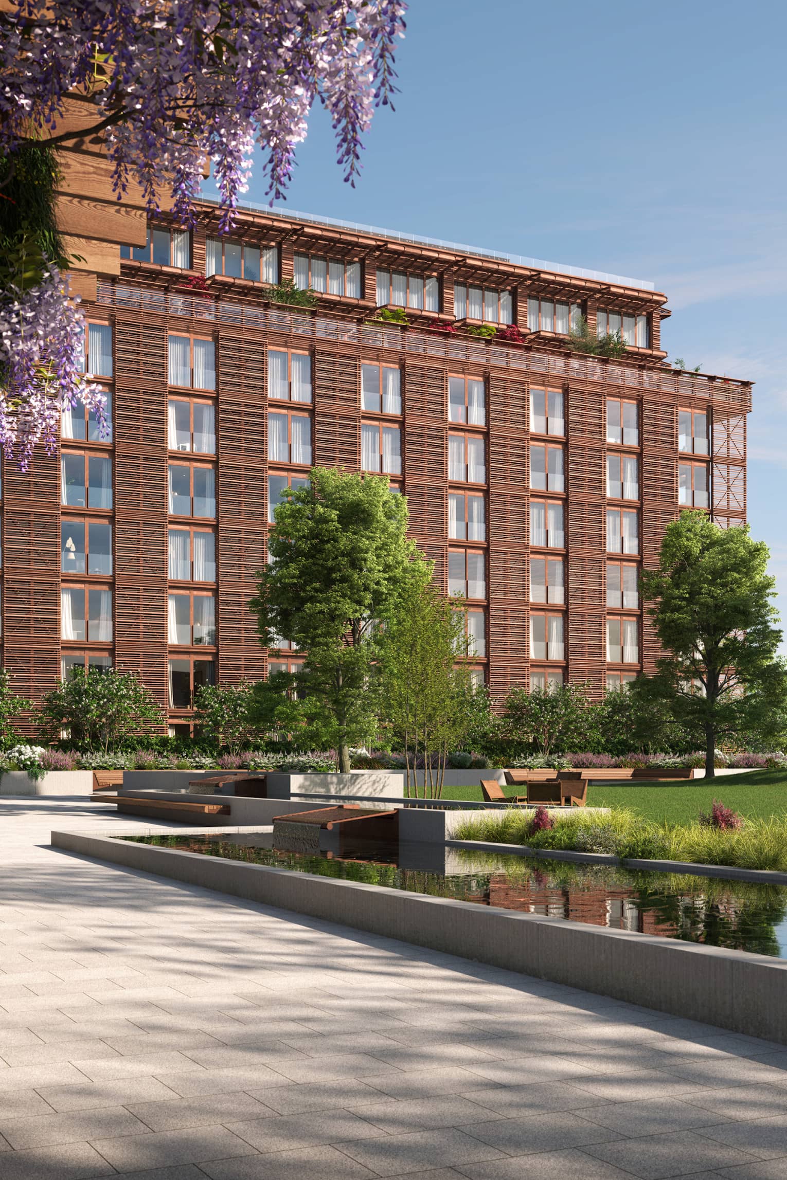 Rendering of building exterior