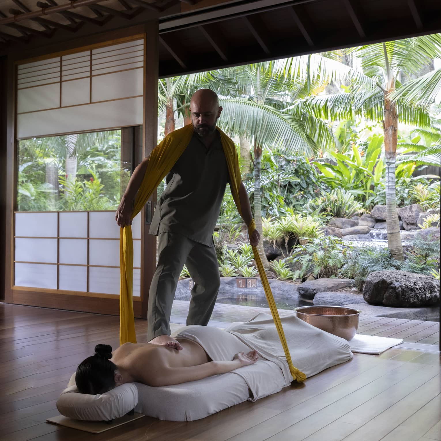 Sarga Bodywalking spa treatment at Sensei Lanai, A Four Seasons Resort