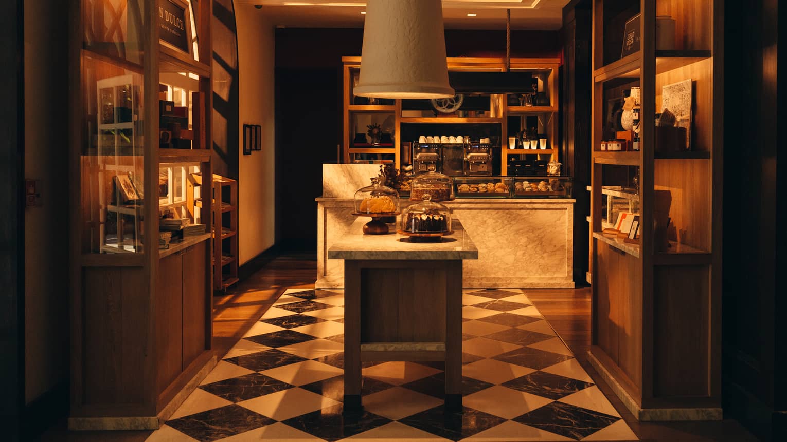 View of bakery interior
