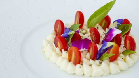 A colorful food detail from BLU