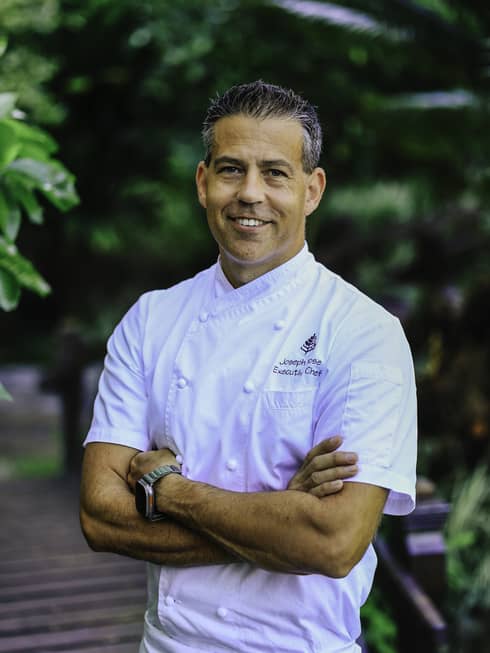 Chef Joseph Rose in Four Seasons chef jacket