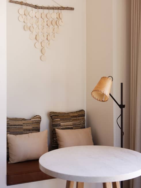 Sitting nook and table, suite at Four Seasons Resort Santa Fe