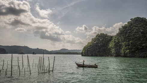 Belat Fisherman in a boat