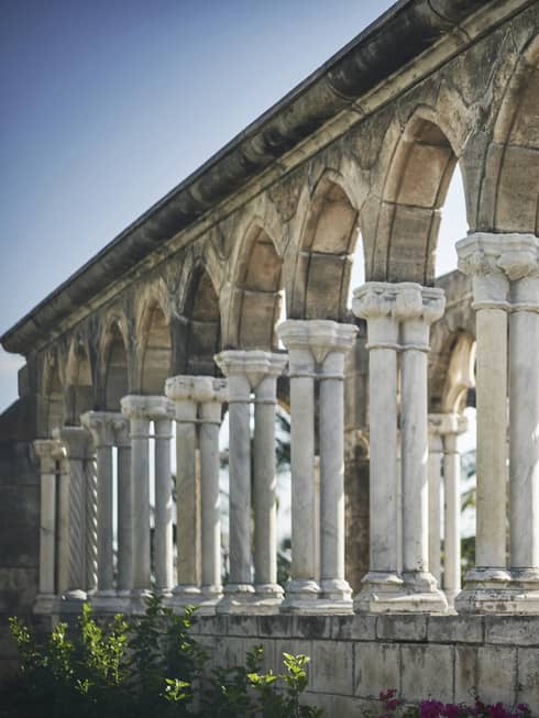 Marble columns at Versailles Gardens
