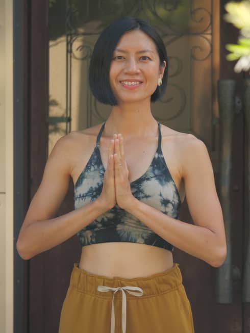 Yoga instructor Sandra Fang