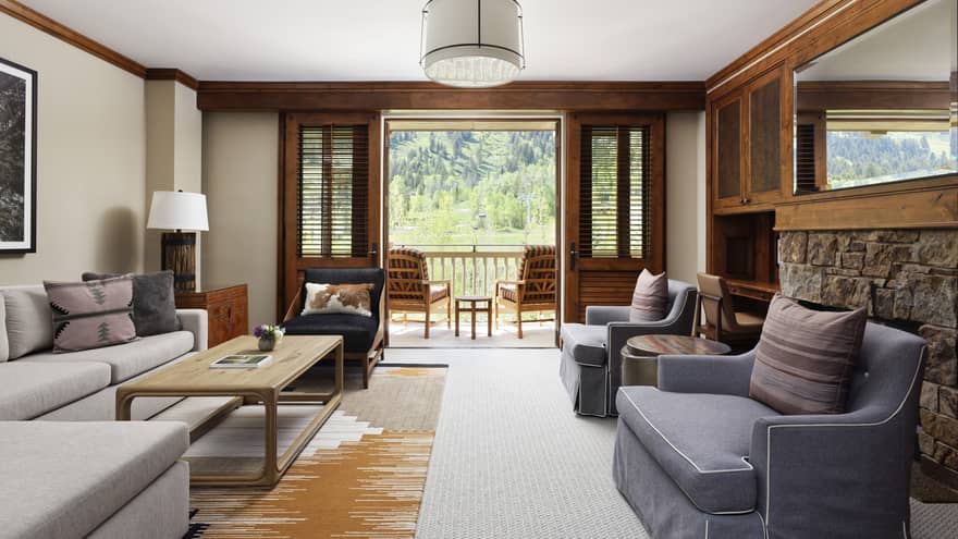 Interior of Unit 951 - living room and deck